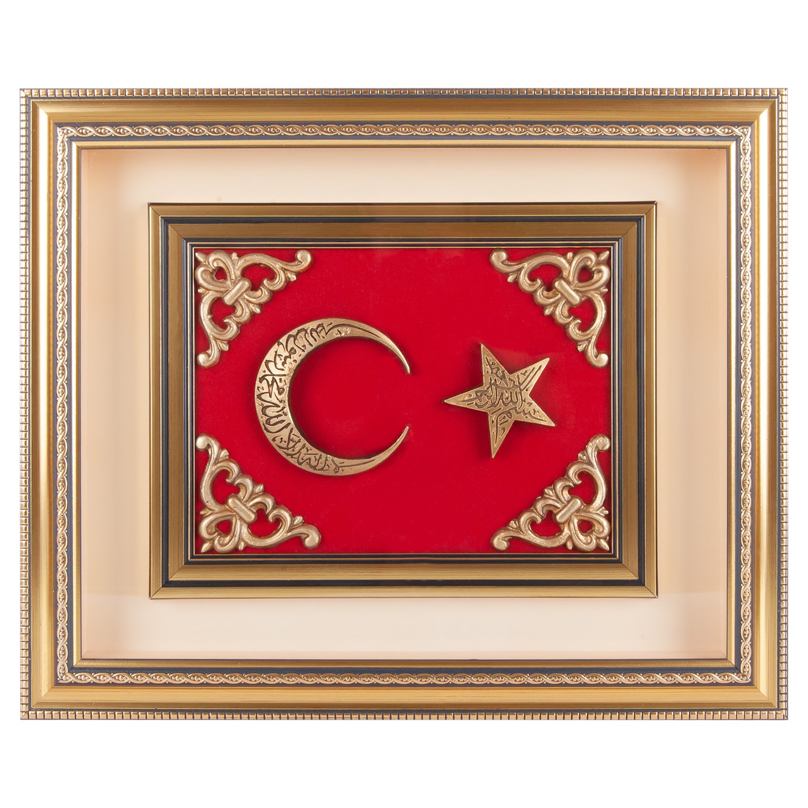 922301 GÖKTÜRK AY YILDIZ KABARTMALI TABLO