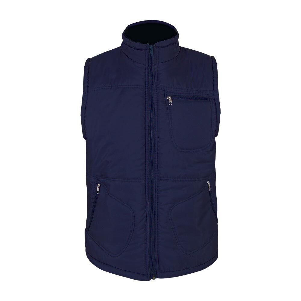 948005-XXL ALASKA LACİVERT ÜÇ CEPLİ ŞİŞME YELEK  XXL