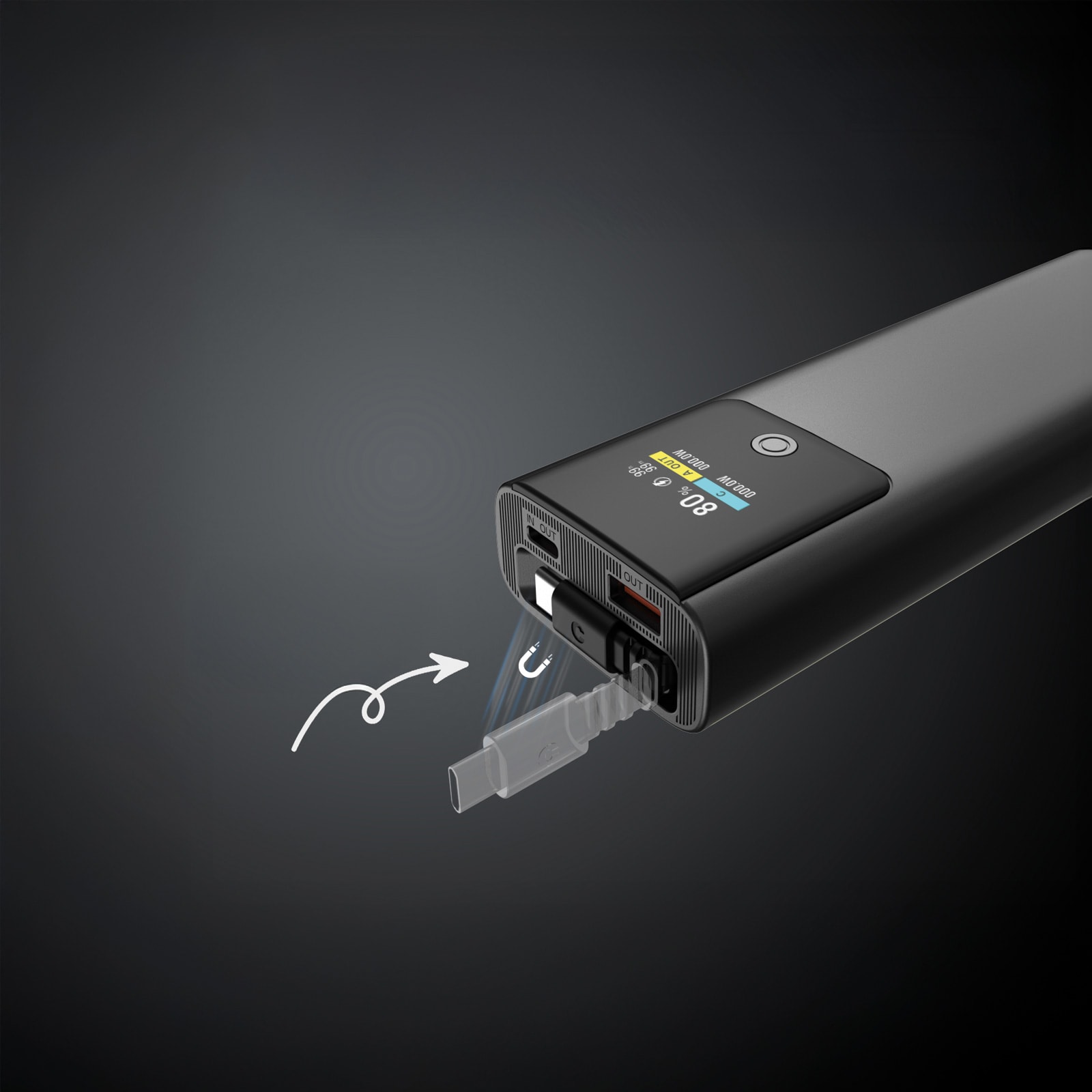 225901 AKYAKA 20.000 MAH SİYAH POWERBANK