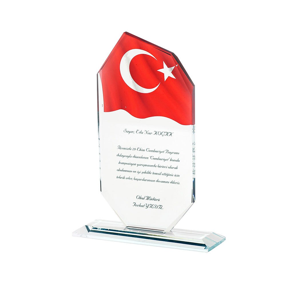 486431 OSKAY ŞEFFAF KRİSTAL PLAKET
