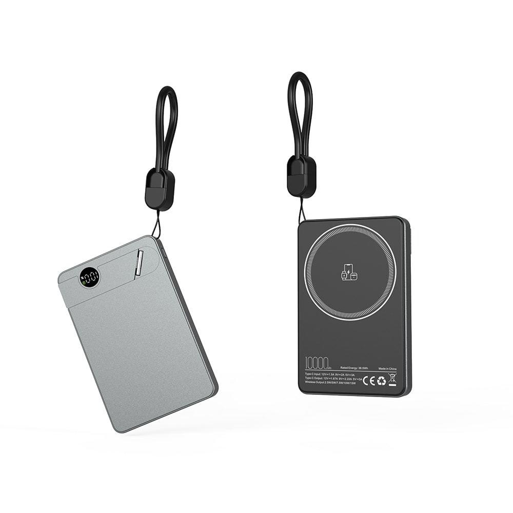 225601 KİLYOS 10.000 MAH SİYAH WİRELESS STANDLI POWERBANK