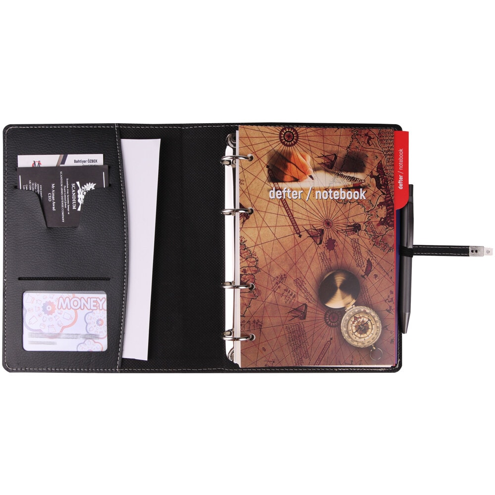 920301 İMRAHOR SİYAH TARİHSİZ ORGANİZER DEFTER