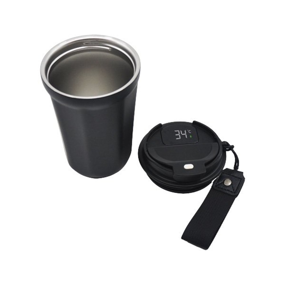 797201 KAYNARCA SİYAH 360 ML DERECELİ TERMOS