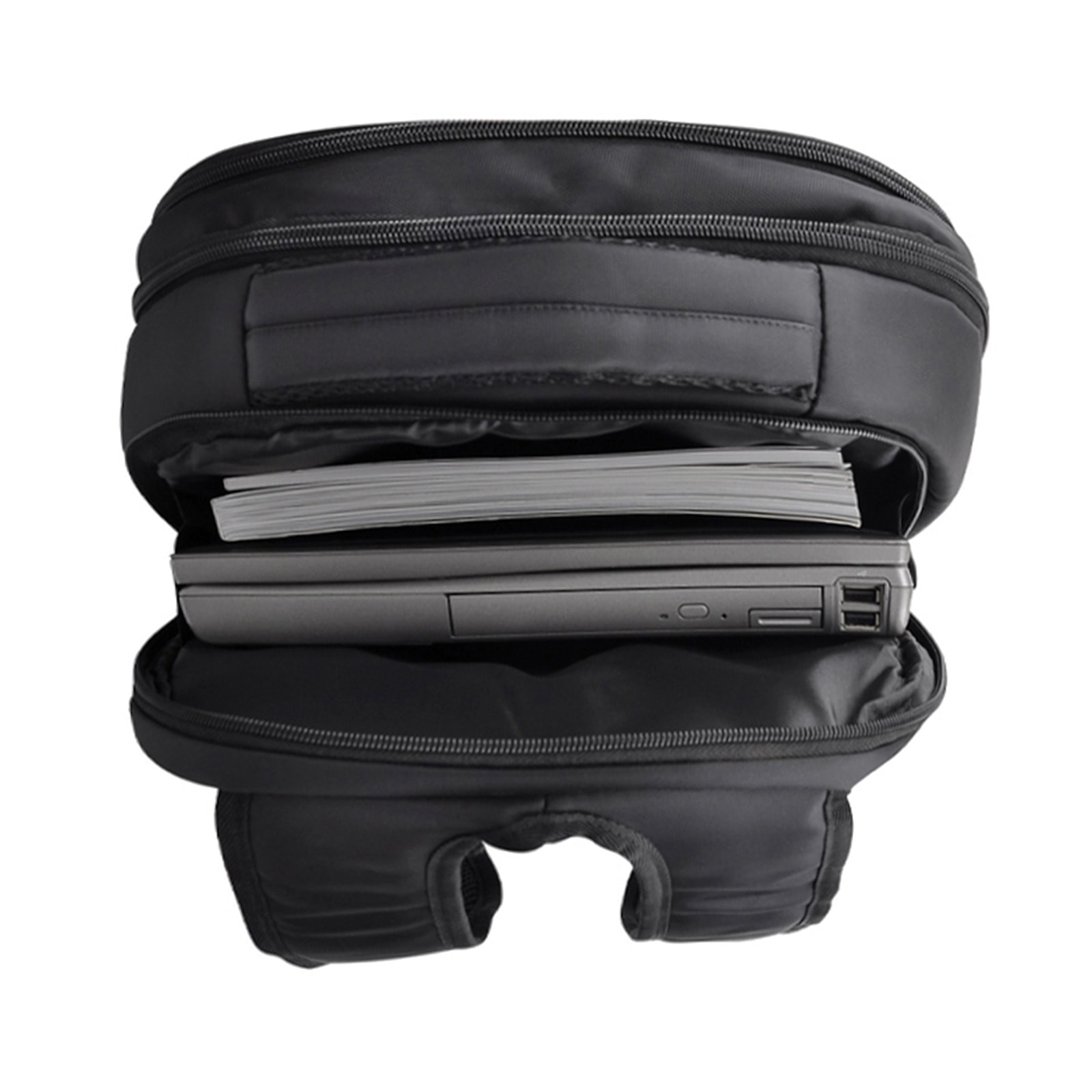 405101 SERÜVEN SİYAH LAPTOP BÖLMELİ SIRT ÇANTASI