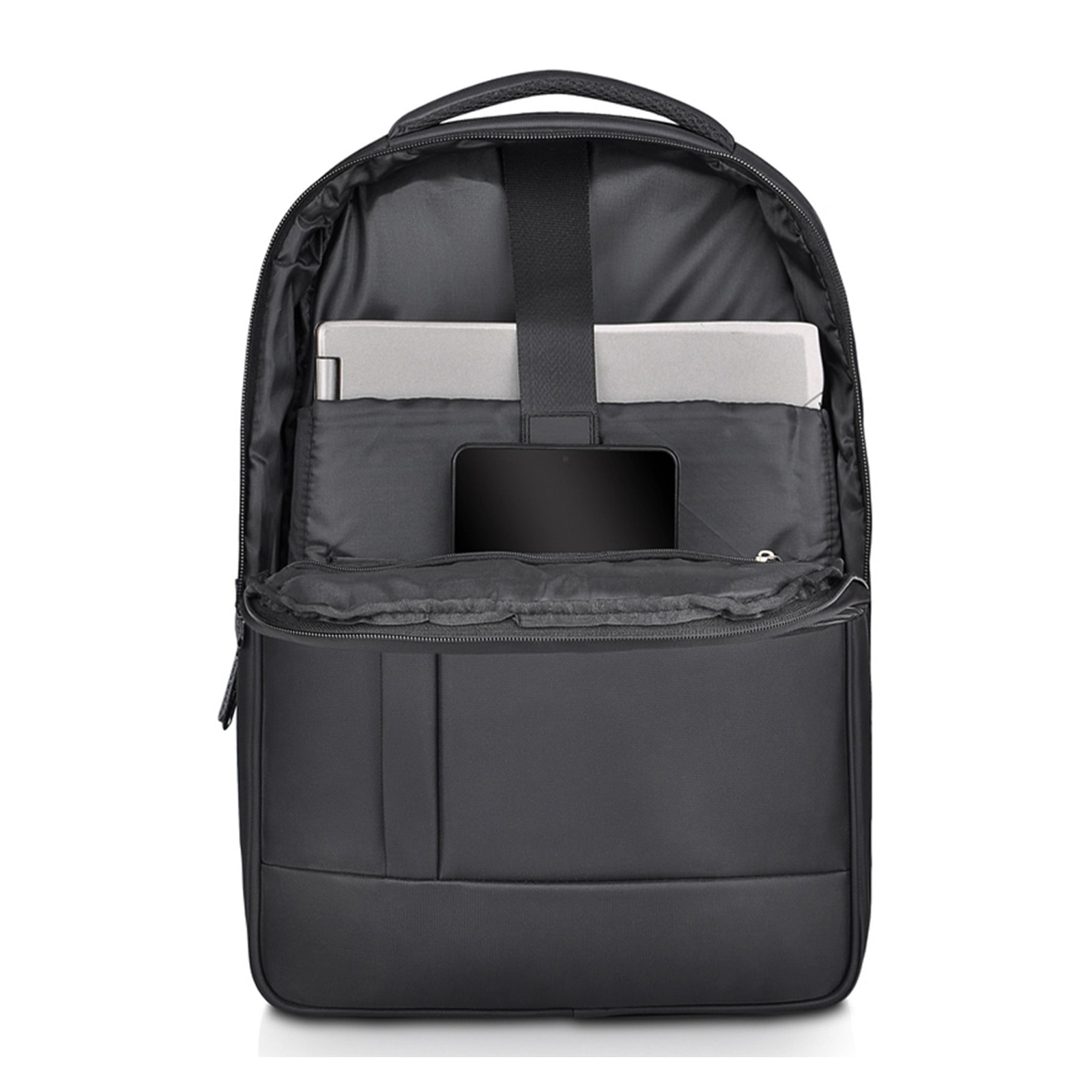 405101 SERÜVEN SİYAH LAPTOP BÖLMELİ SIRT ÇANTASI