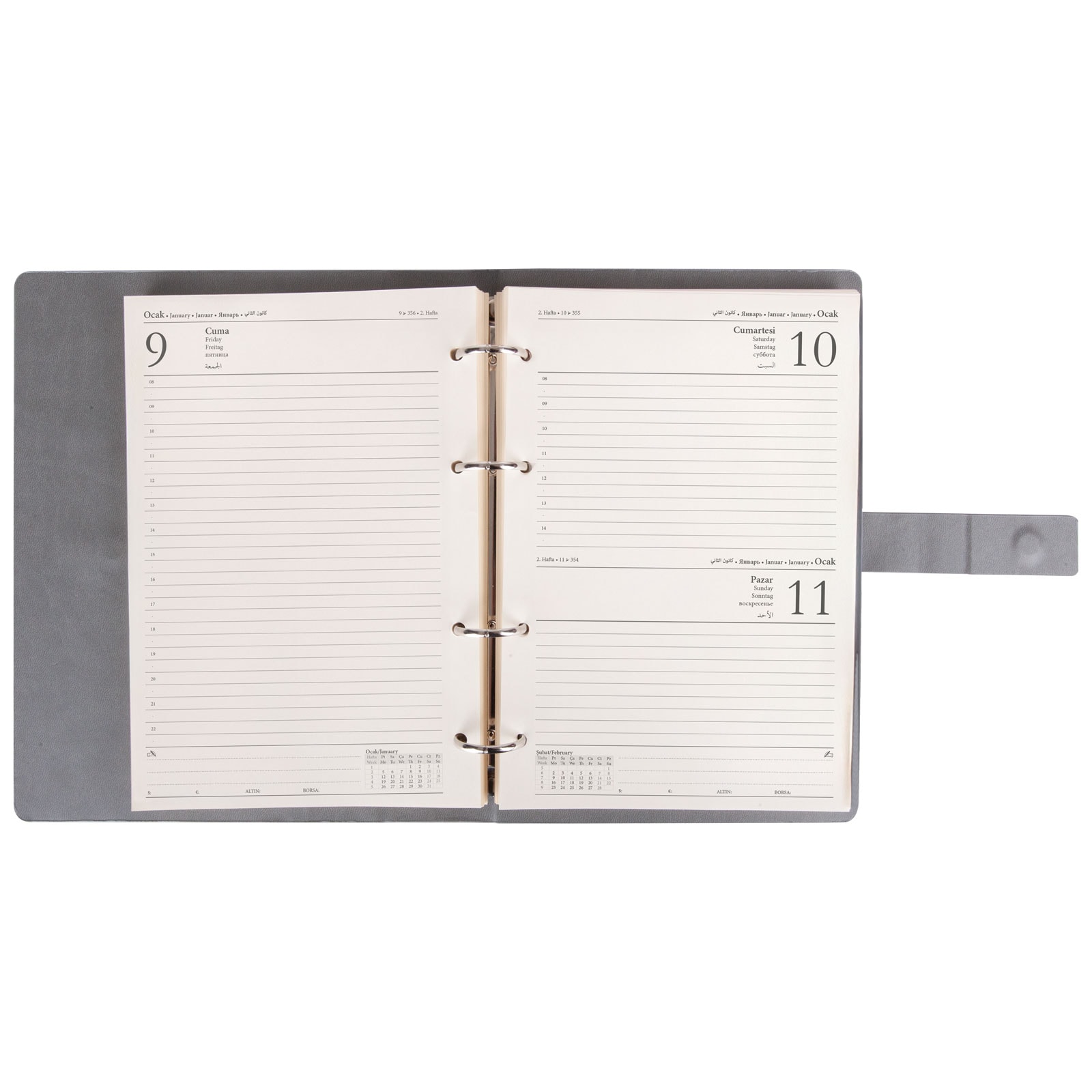 309222 BİRLİK GRİ ORGANİZER (18x21,5CM)