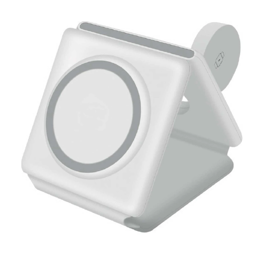 266702 SALKIM BEYAZ 3 LÜ WİRELESS ŞARJ STANDI