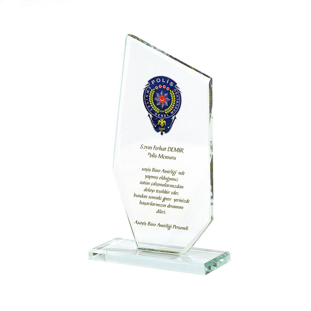 486131 KAŞGAR ŞEFFAF KRİSTAL PLAKET