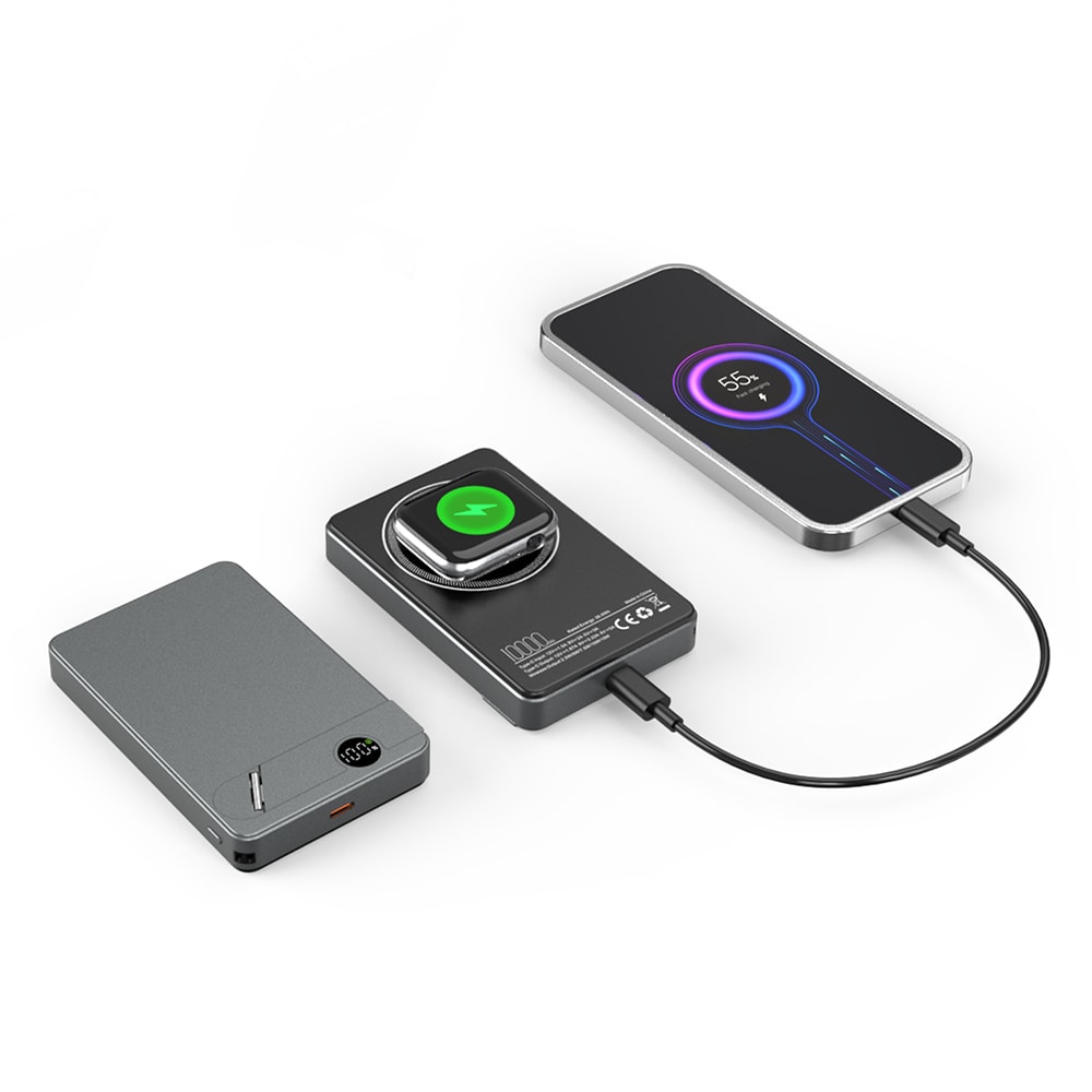 225601 KİLYOS 10.000 MAH SİYAH WİRELESS STANDLI POWERBANK