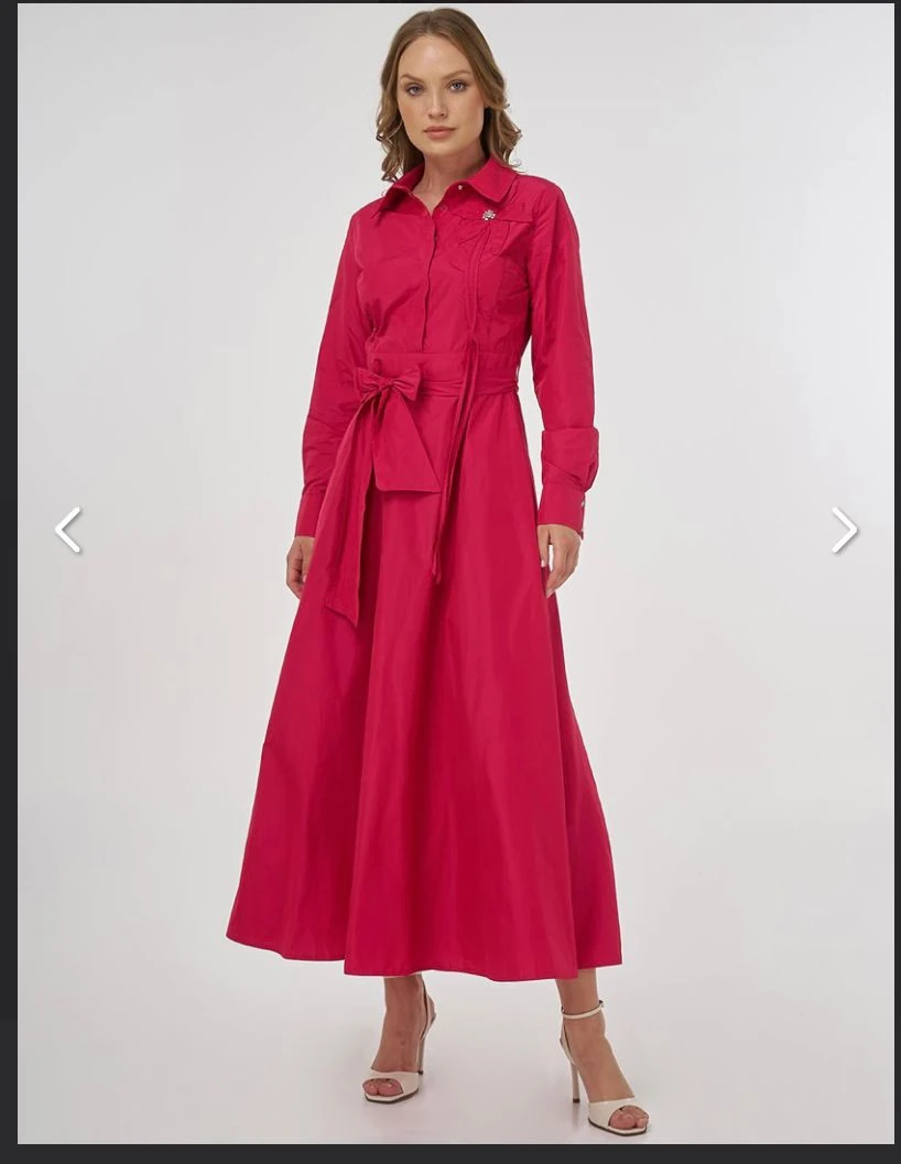 pembe taşlı elbise