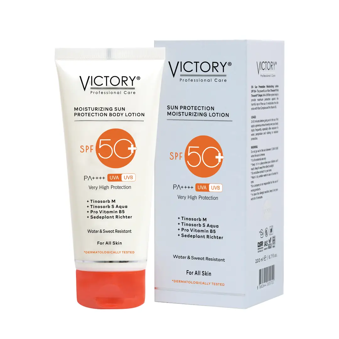 SPF50+ Yüksek Korumalı Nemlendirici Vücut Güneş Losyonu 200 ML