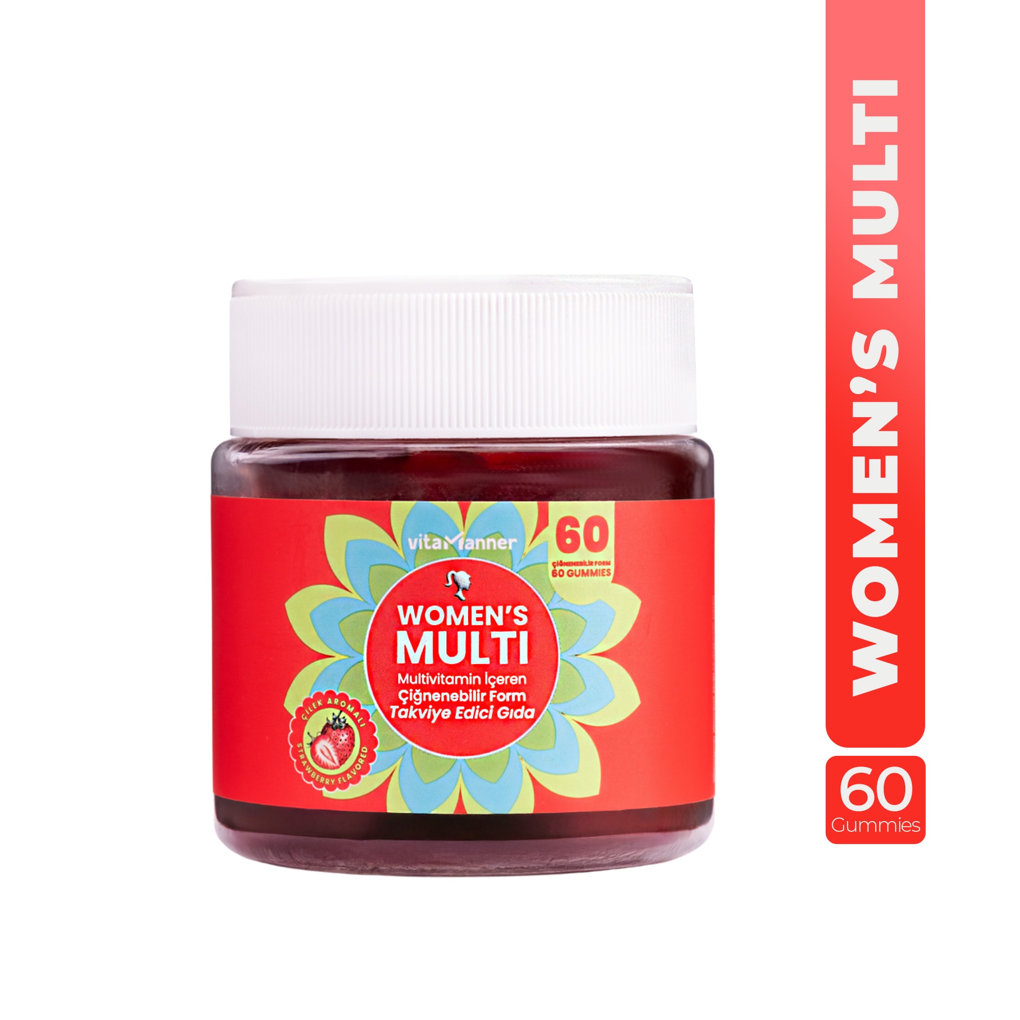 Women’s Multi | Multivitamin İçeren Çiğnenebilir Takviye Edici Gıda 60 Gummies