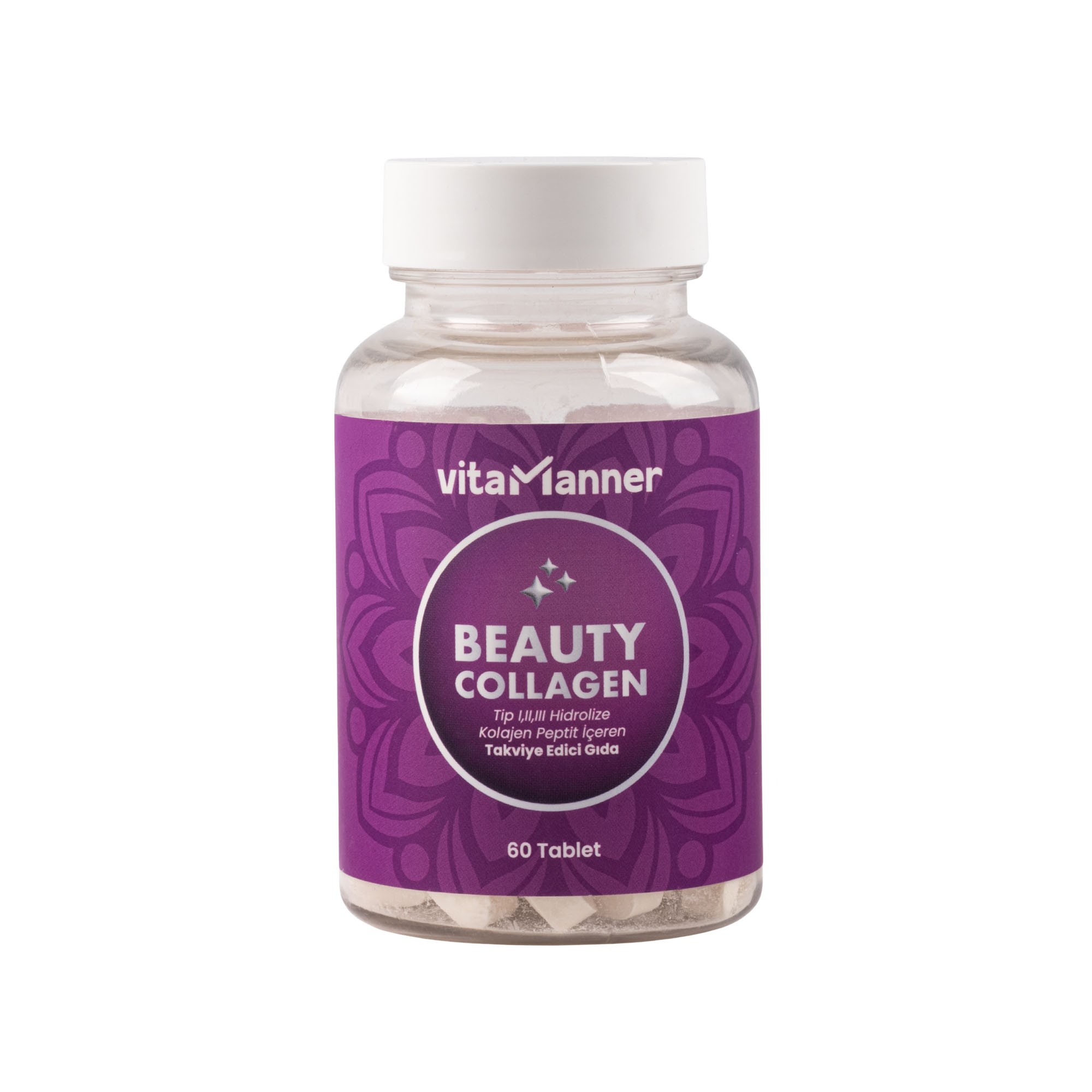 Beauty Collagen Tip 1, Tip 2, Tip 3, Vitamin C, Selenyum, Biotin İçeren Takviye Edici 60 Tablet