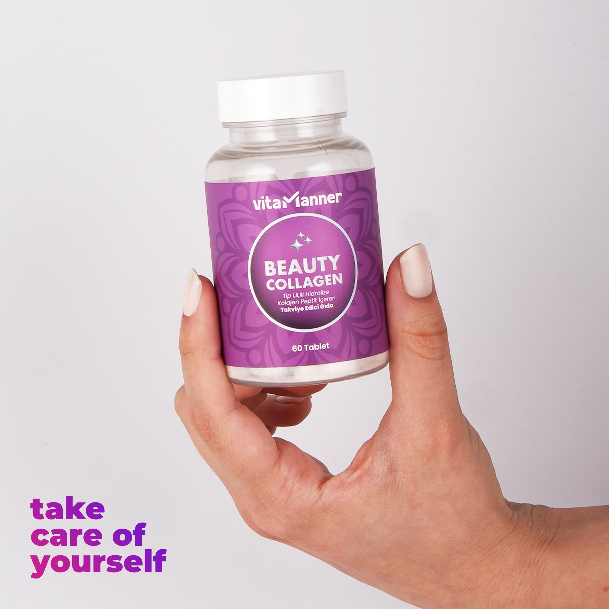 Beauty Collagen Tip 1, Tip 2, Tip 3, Vitamin C, Selenyum, Biotin İçeren Takviye Edici 60 Tablet