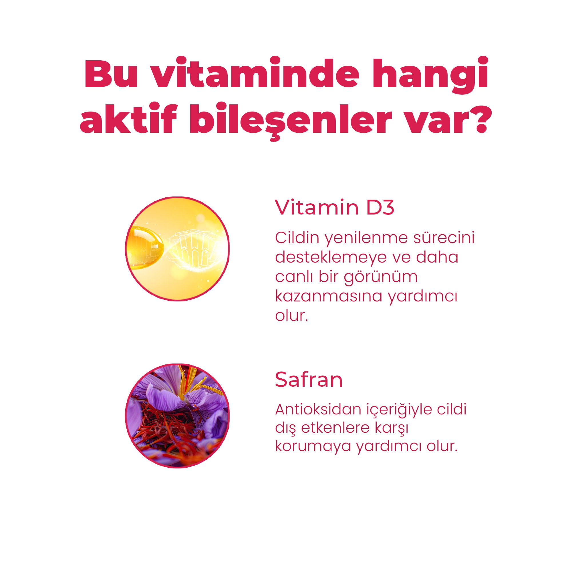  Hello Happy Safran ve Vitamin D3 İçeren Çiğnenebilir Takviye Edici Gıda 60 Gummies
