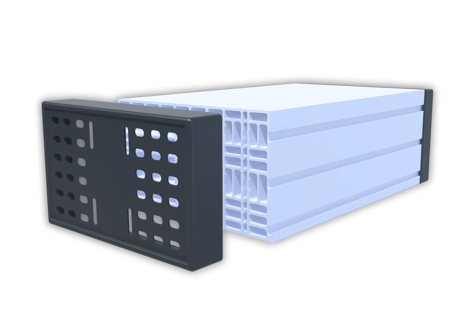 3'lü Korniş Ray Koruma Kapağı