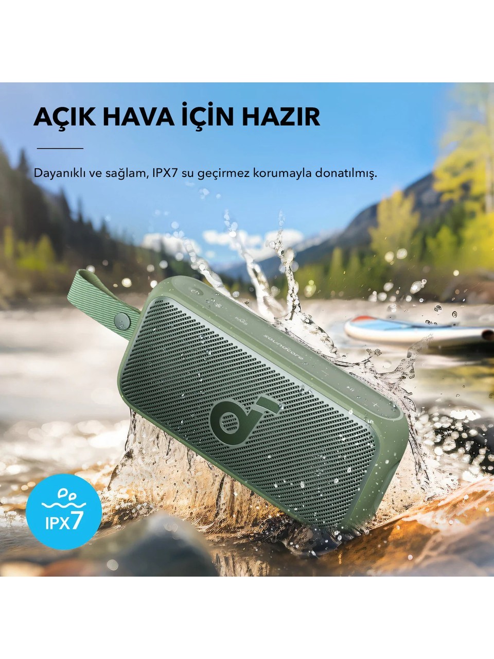 Anker Soundcore Motion 300 Taşınabilir Bluetooth Hoparlör - 30W Stereo Ses - Hi-Res & SmartTune - 13 Saate Varan Şarj - IPX7