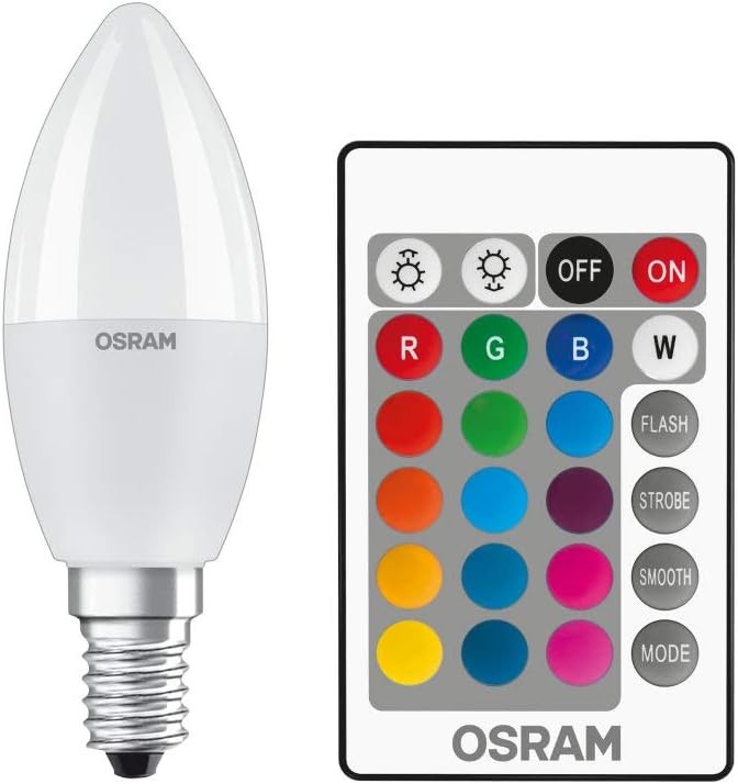 Osram Led CLB40 RGBW Remote 5.5 W/827 E14 Uzaktan Kumandalı Lamba [Enerji Sınıfı A]