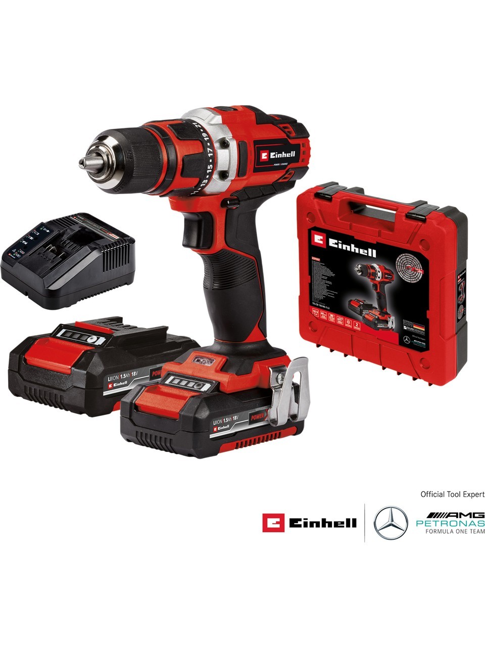 Einhell TE-CD 18/40-1 Li (2x1,5 Ah), Akülü Vidalama