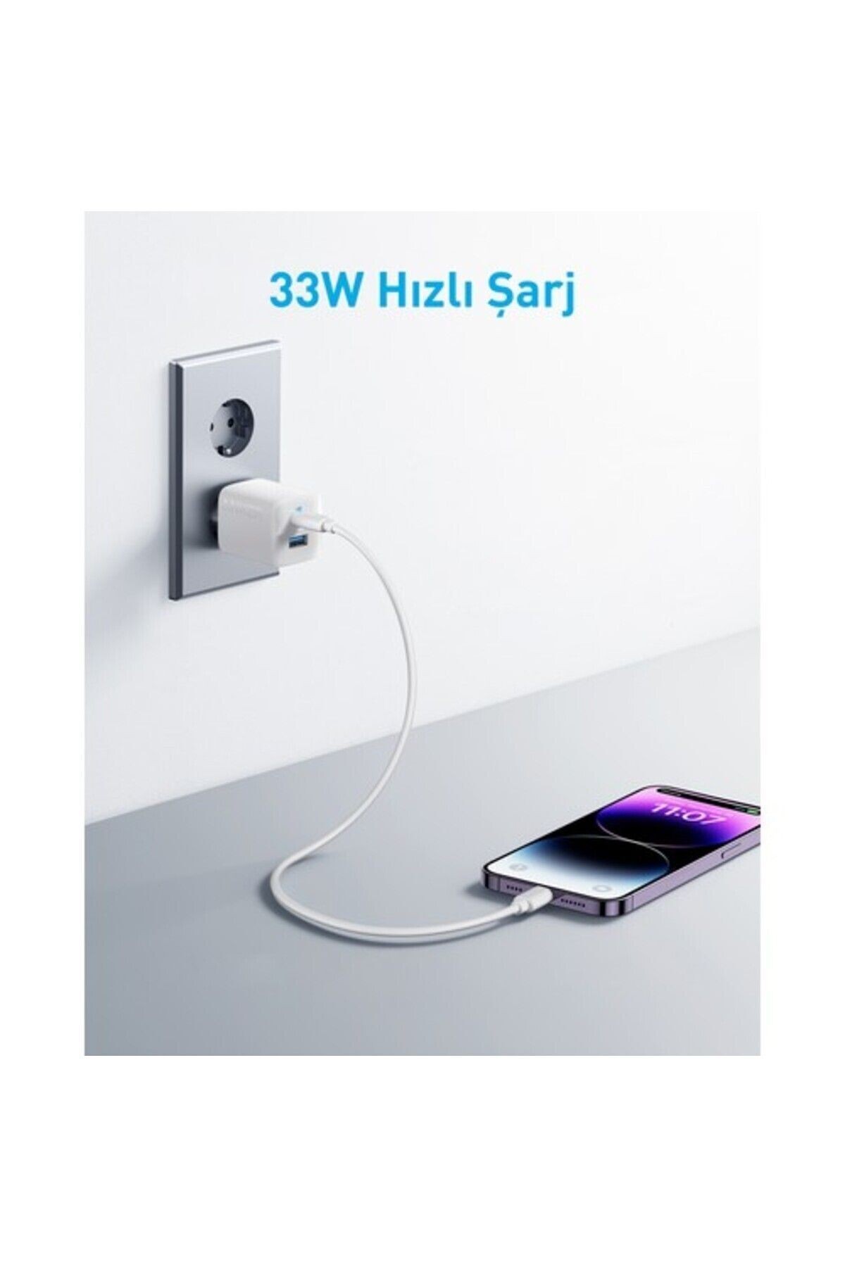 323 33w Usb-c Usb-a Şarj Cihazı Adaptör - A2331 - Beyaz