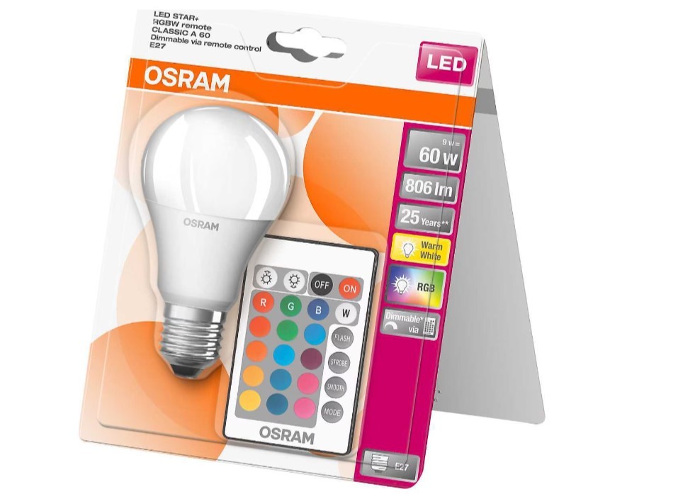 Osram 9W E27 806 LM Uzaktan Kumandalı Renk Değiştiren Led Ampul