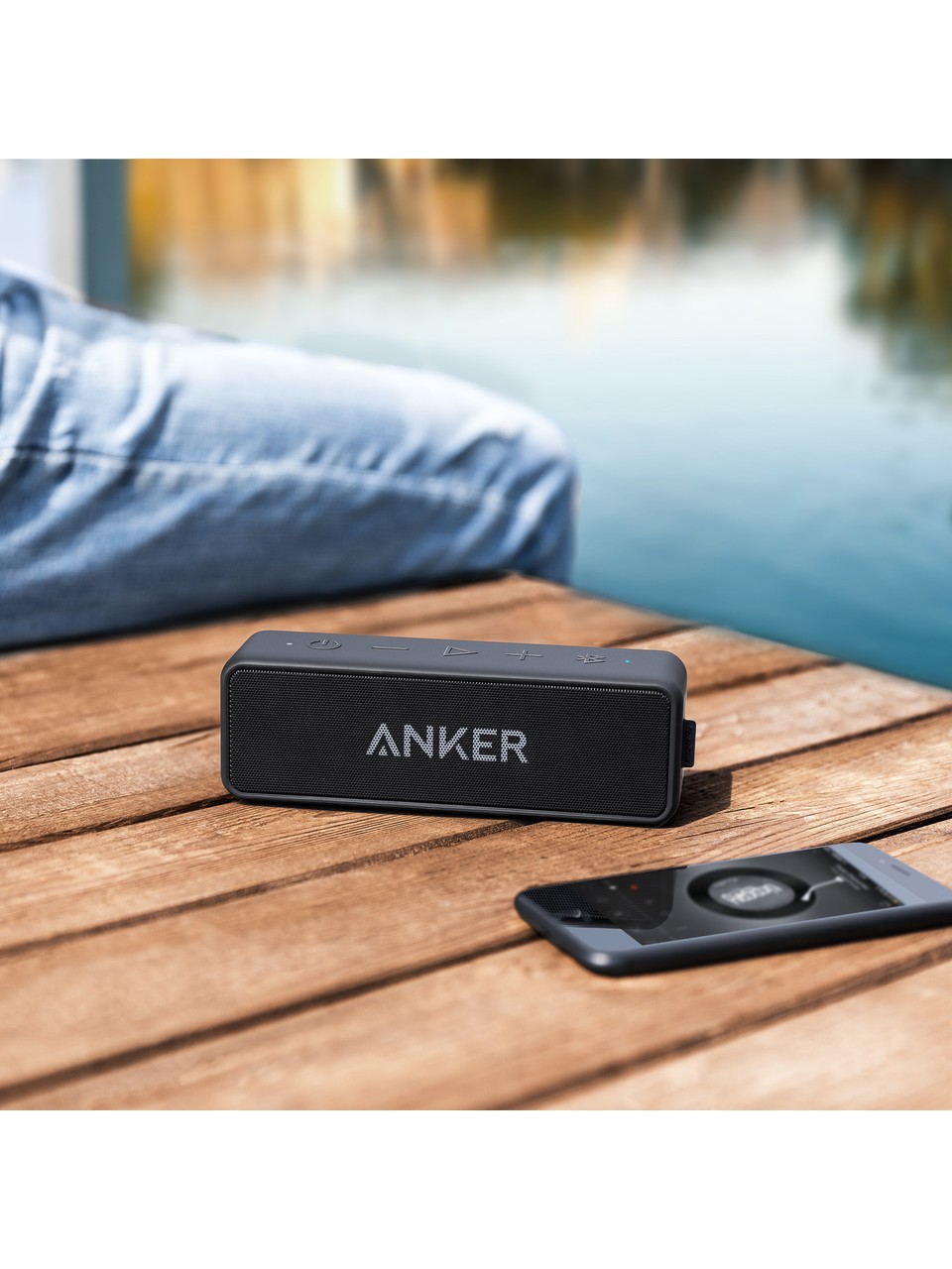 Anker Soundcore 2 Bluetooth Hoparlör - 12W Stereo Ses - IPX5 Suya Dayanıklılık - 24 Saate Varan Şarj - Siyah - A3105 (Anker Türkiye Garantili)