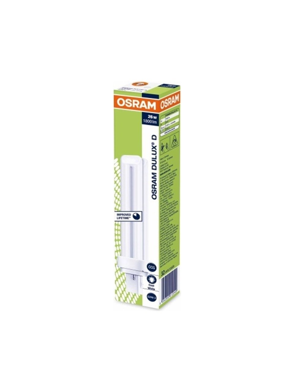 Osram Dulux D 26W 840 2 Pinli Plc Ampul 4000K Gün Işığı 10 Adet