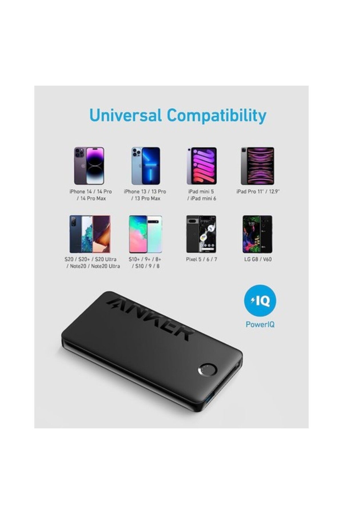 323 Powerbank 10000mah - Powercore 10k Iı Taşınabilir Hızlı Şarj Cihazı - 12w - Siyah - A1334