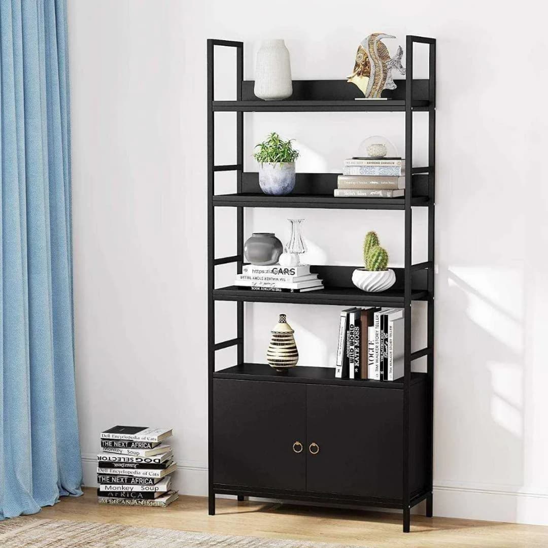 Zizuva Salzburg Siyah Dolaplı Kitaplık Modeli | TD1003
