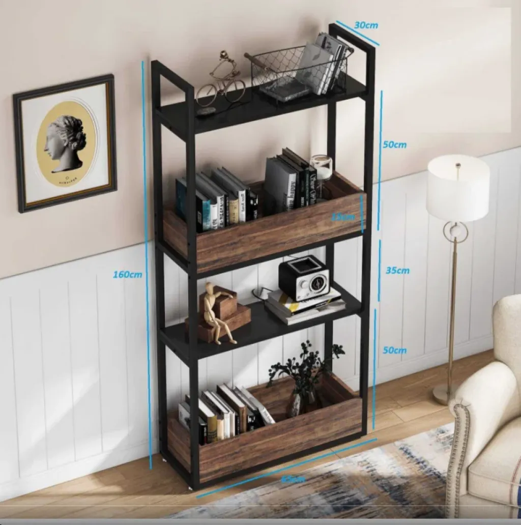 Zizuva Torino 4 Raflı Dekoratif Kitaplık | TD1215