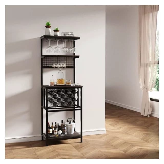 Zizuva Copenhagen Raflı Çok Amaçlı Şaraplık ve Düzenleyici | BD8052
