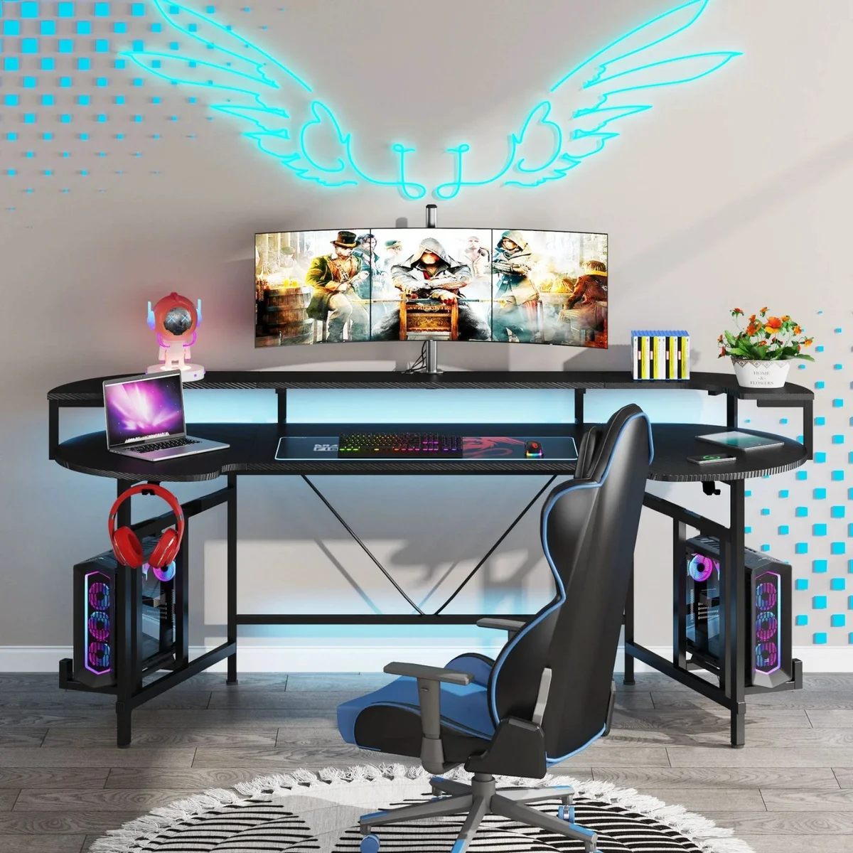 Zizuva Orion Siyah Gaming Masa | CM8024
