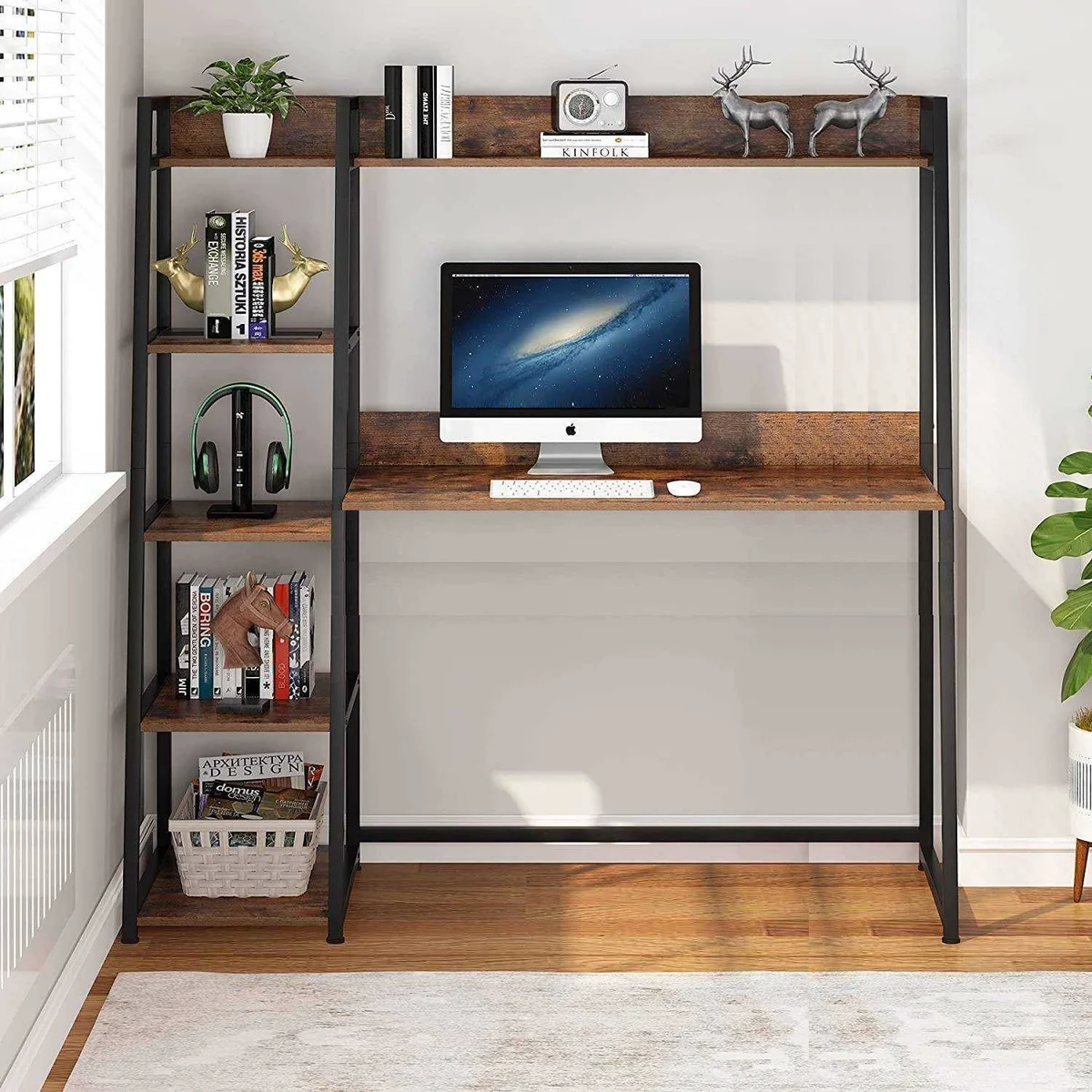 Zizuva Stockholm Kitaplıklı Çalışma Masası | CM1050