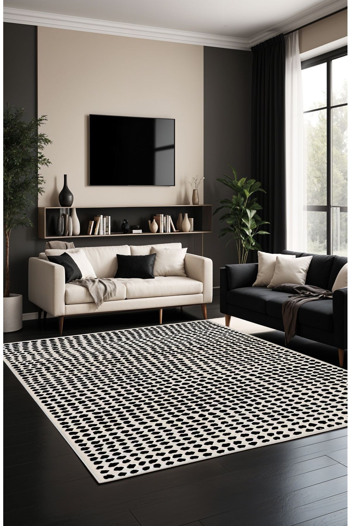Dijital Baskı Modern Dekoratif Makinada Yıkanabilir Salon Halısı Mutfak Halısı Yolluk Koridor Halısı