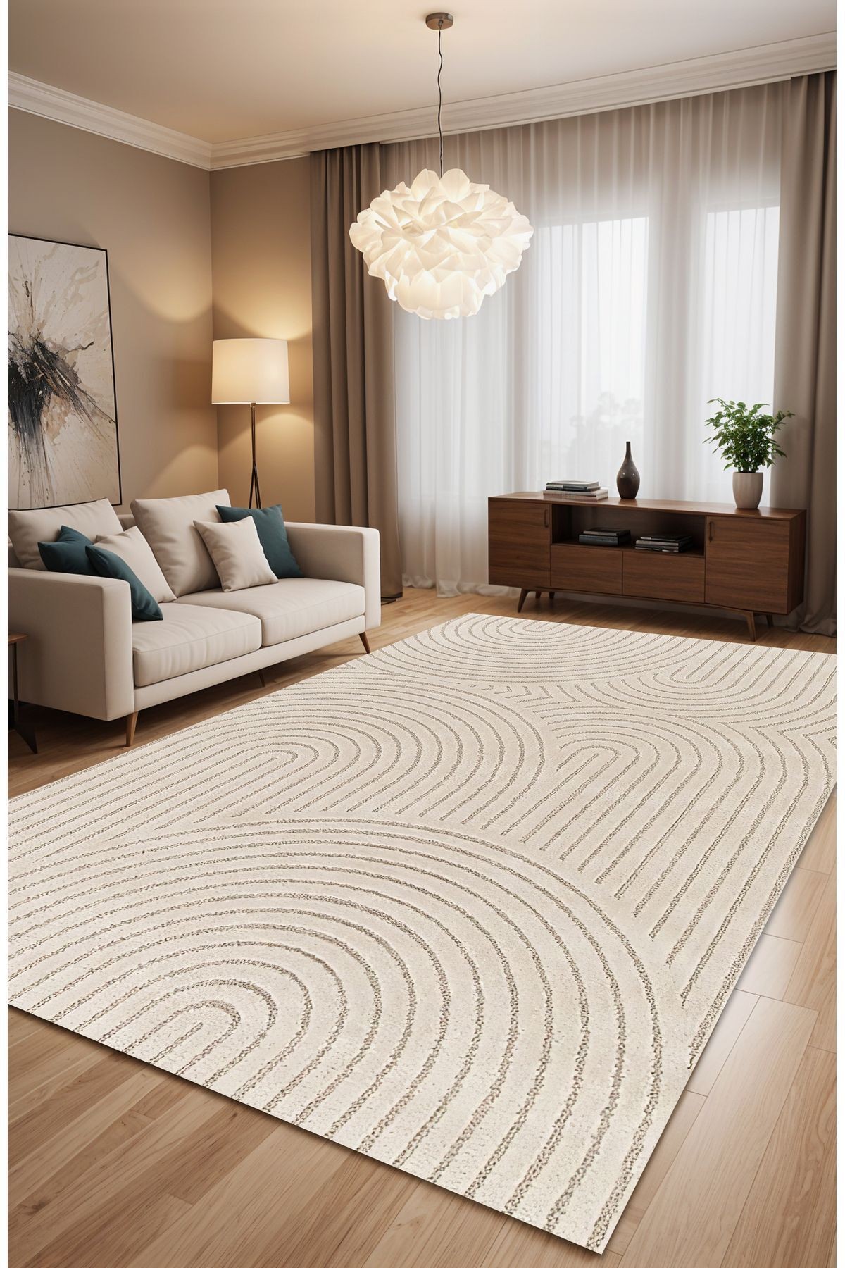 Dijital Baskı Modern Dekoratif Makinada Yıkanabilir Salon Halısı Mutfak Halısı Yolluk Koridor Halısı