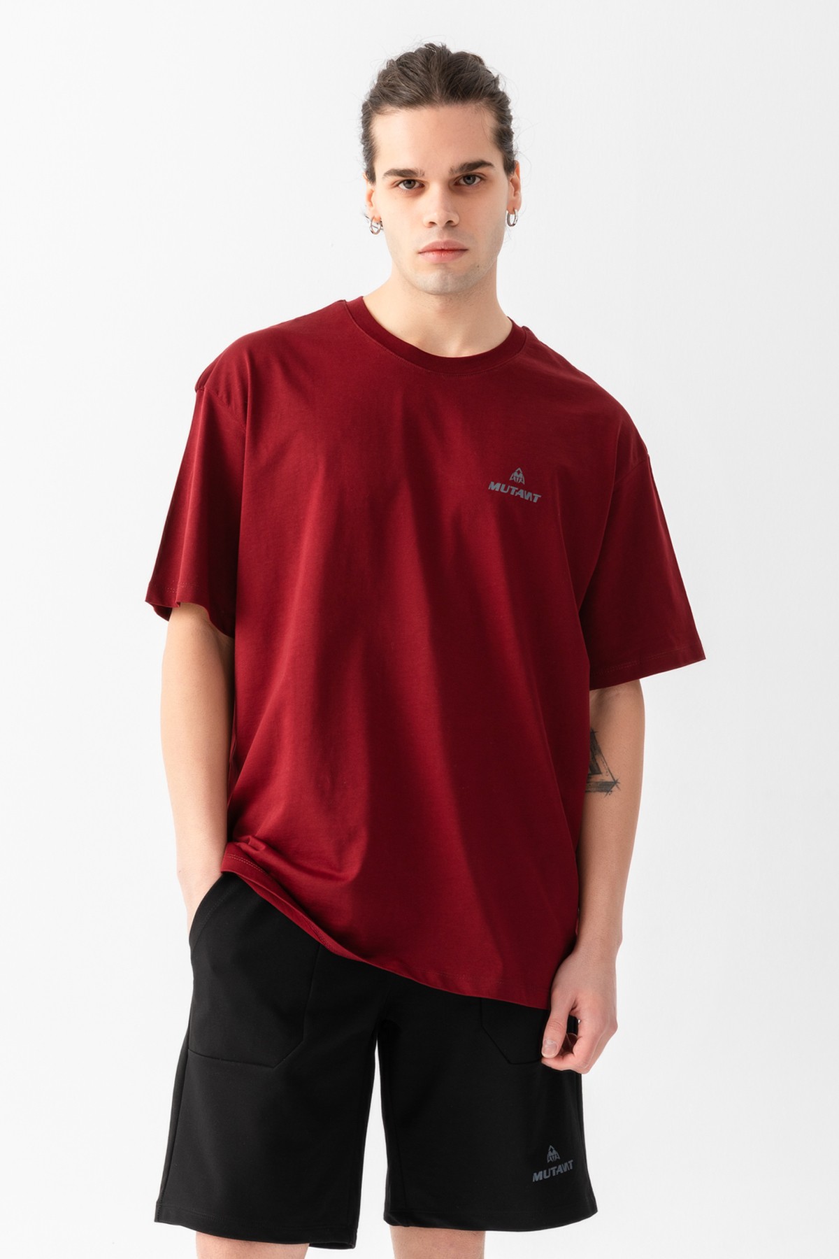 Mutant Essential Oversize Tişört Bordo