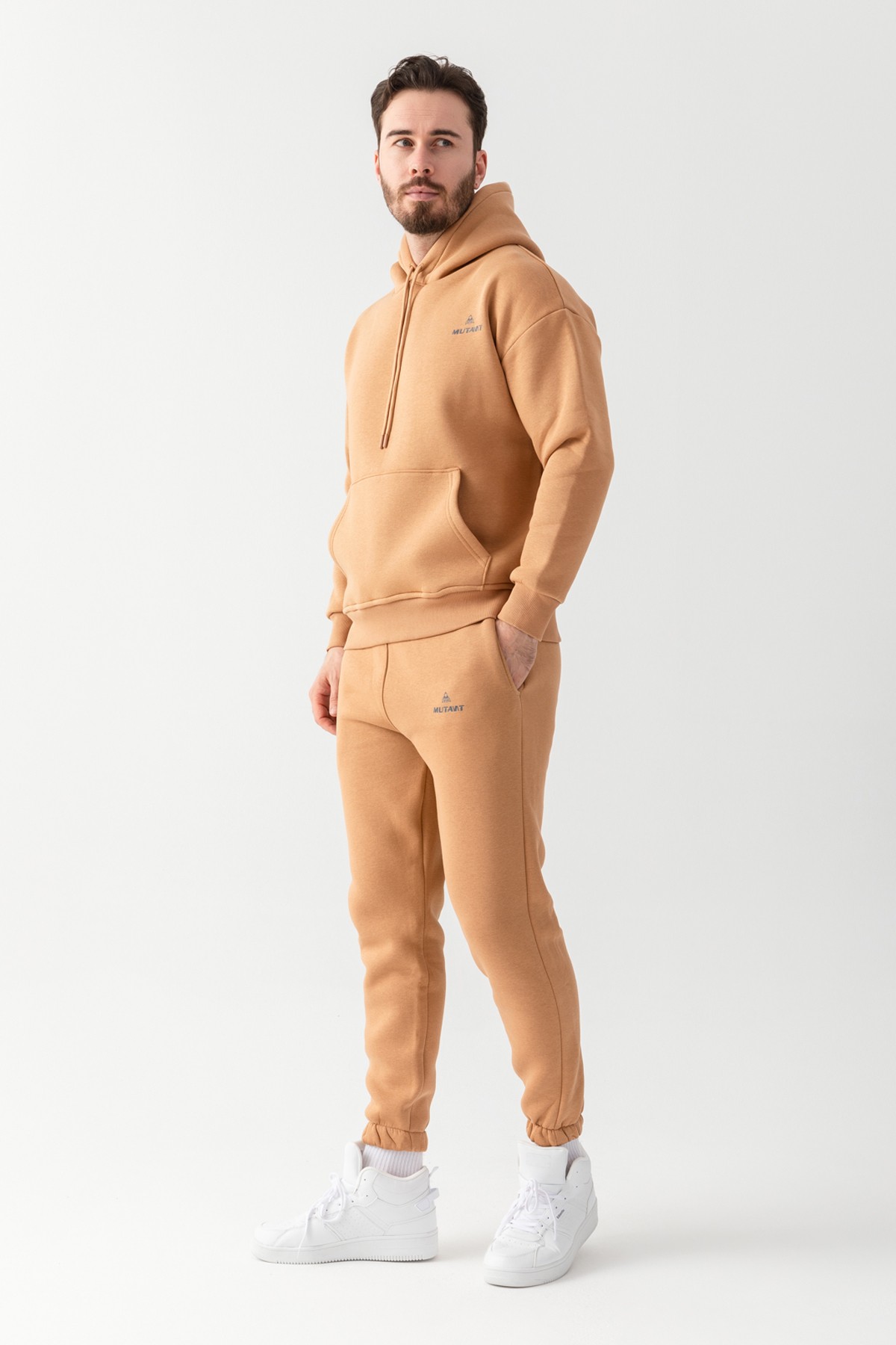 Mutant Essential Oversize Kapüşonlu Sweatshirt Camel