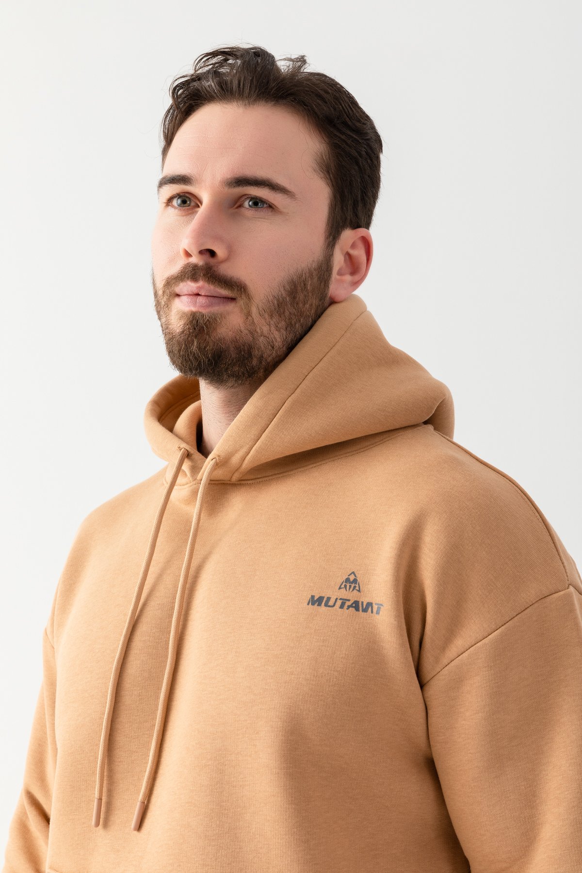 Mutant Essential Oversize Kapüşonlu Sweatshirt Camel