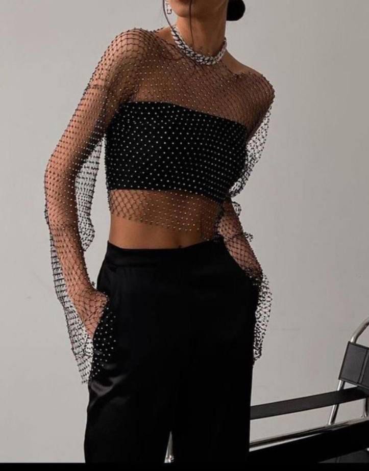 Uzun kol taş örme crop model