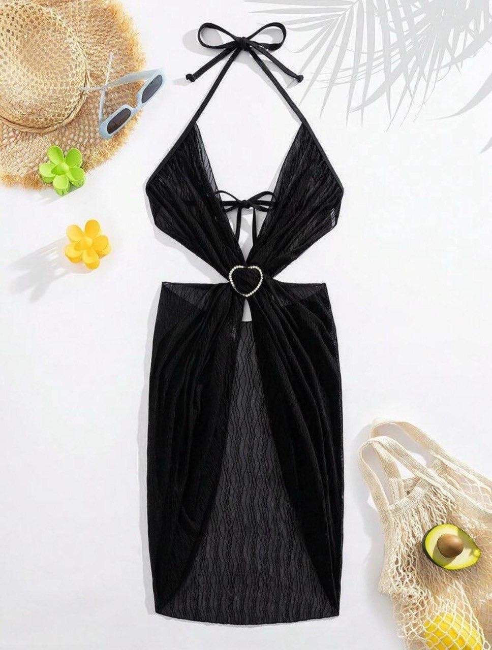 Aksesuar detaylı pareo set
