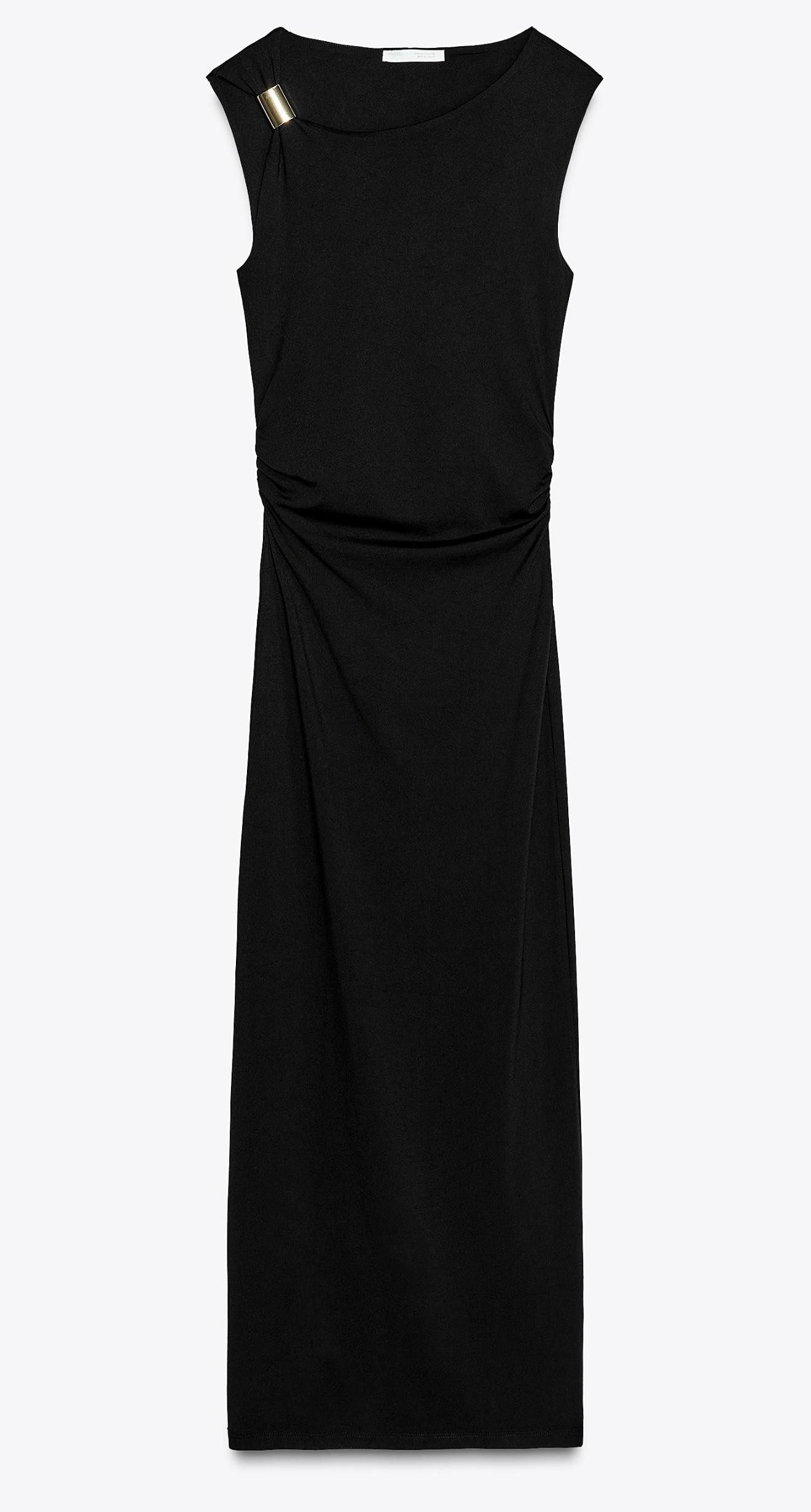 Zara Model Çelik Aksesuarlı Elbise