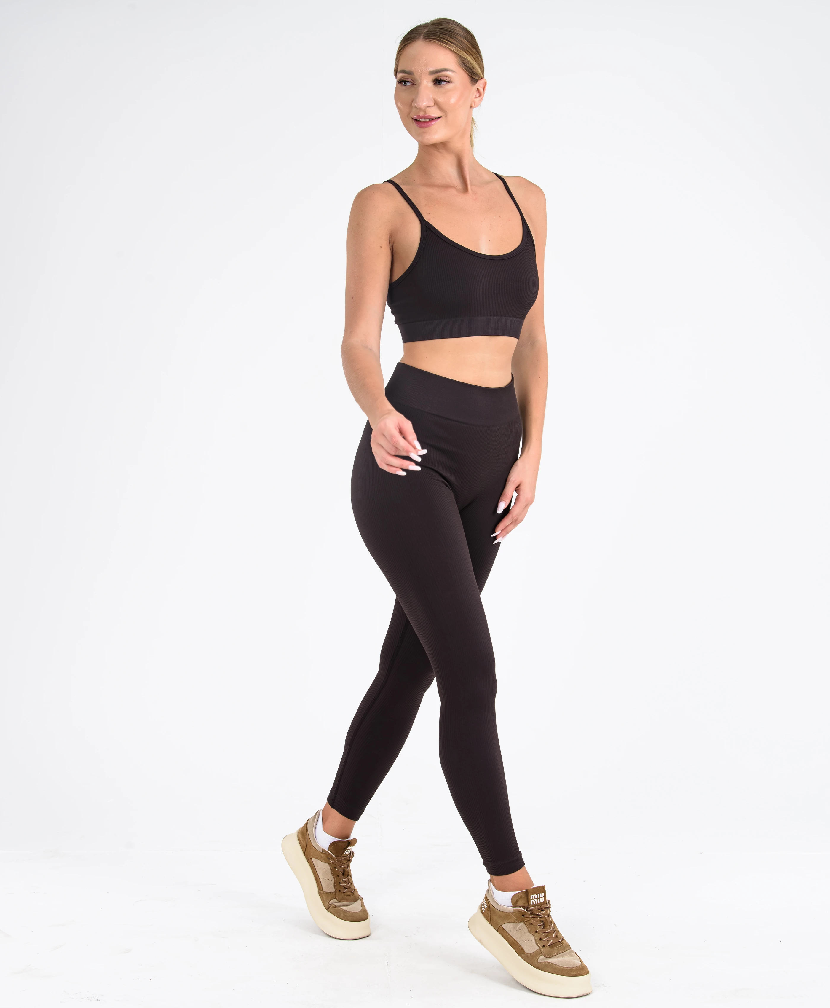 Lya Seamless Tayt - Kahverengi