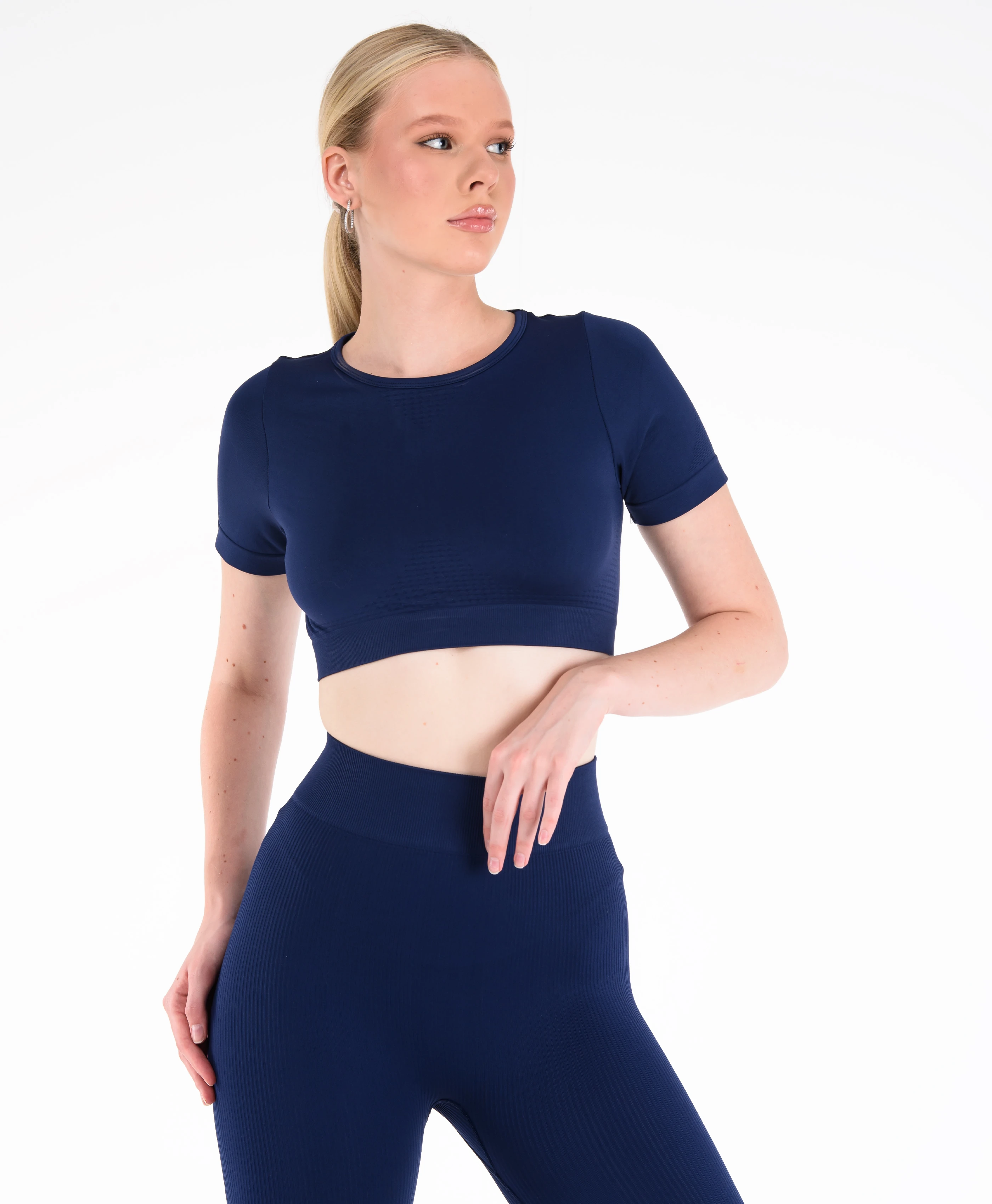 Core Seamless Crop - Lacivert