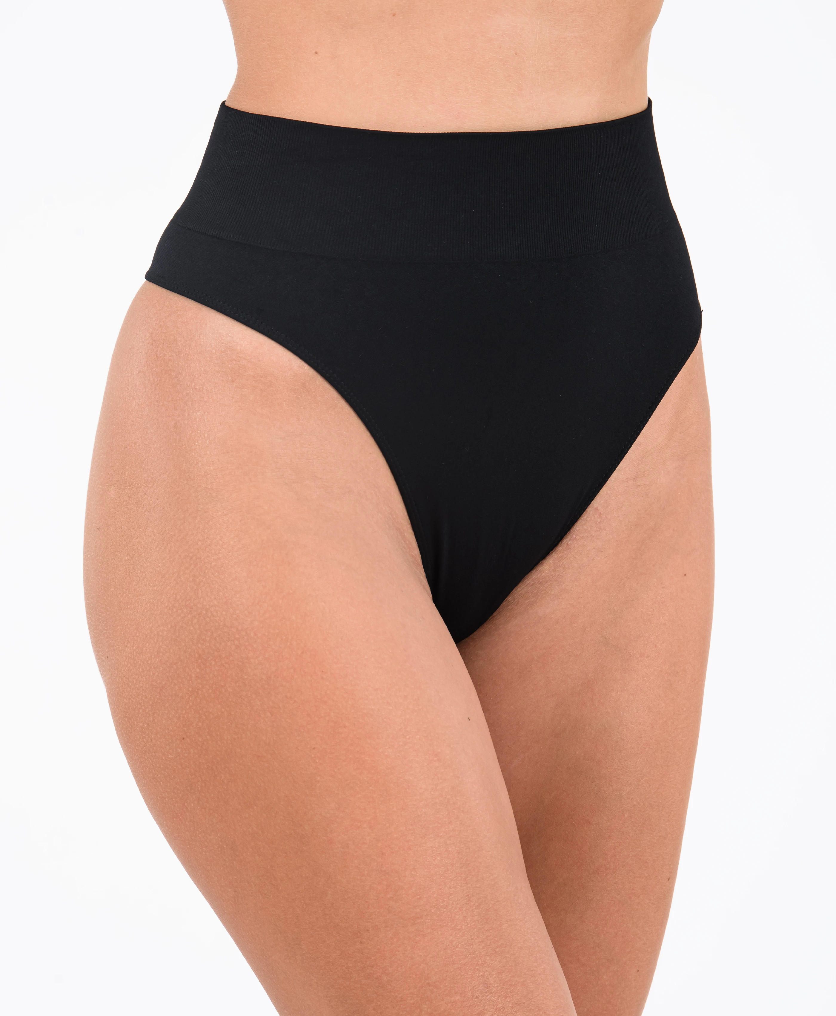 3'lü Seamless Tanga - Siyah