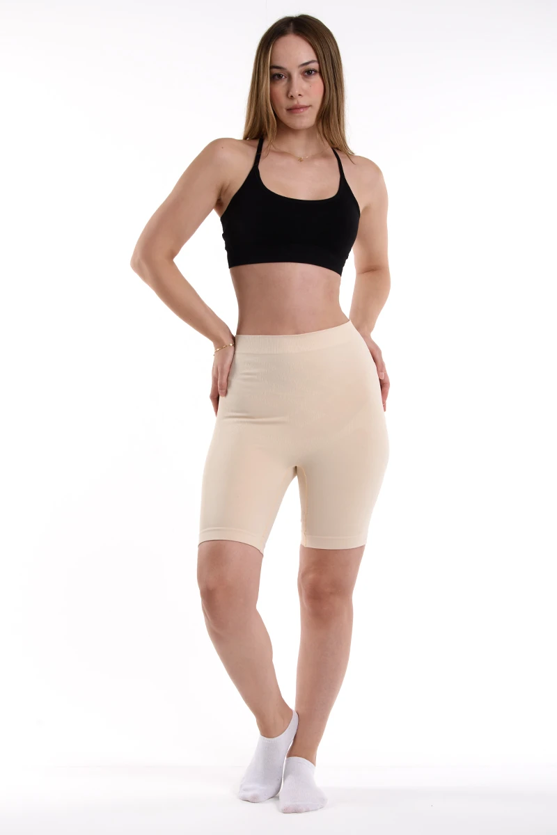 Seamless paçalı korsede - Bej