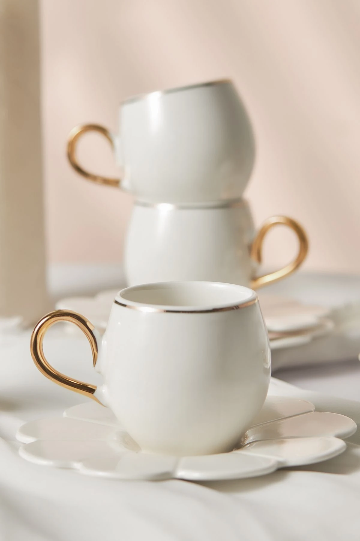 Beyoğlu 6 Kişilik Porselen Kahve Fincan Takımı 80 ml