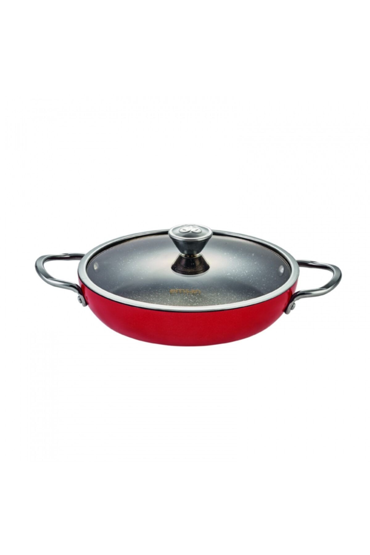 Aventura Kırmızı Granit 6 Parça Omlet-Sahan Seti