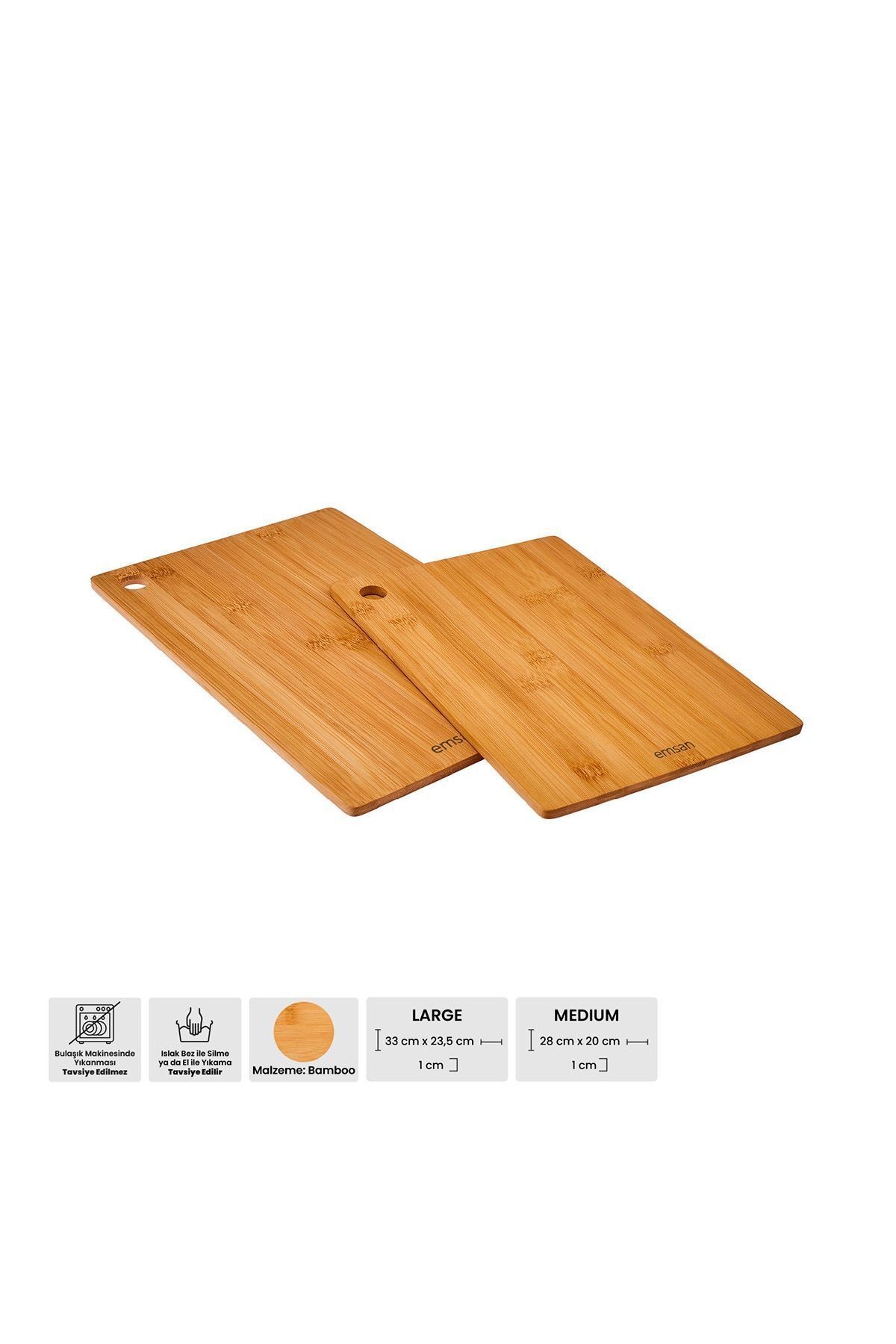 Bambu Master Chop 2'li Kesme Tahtası