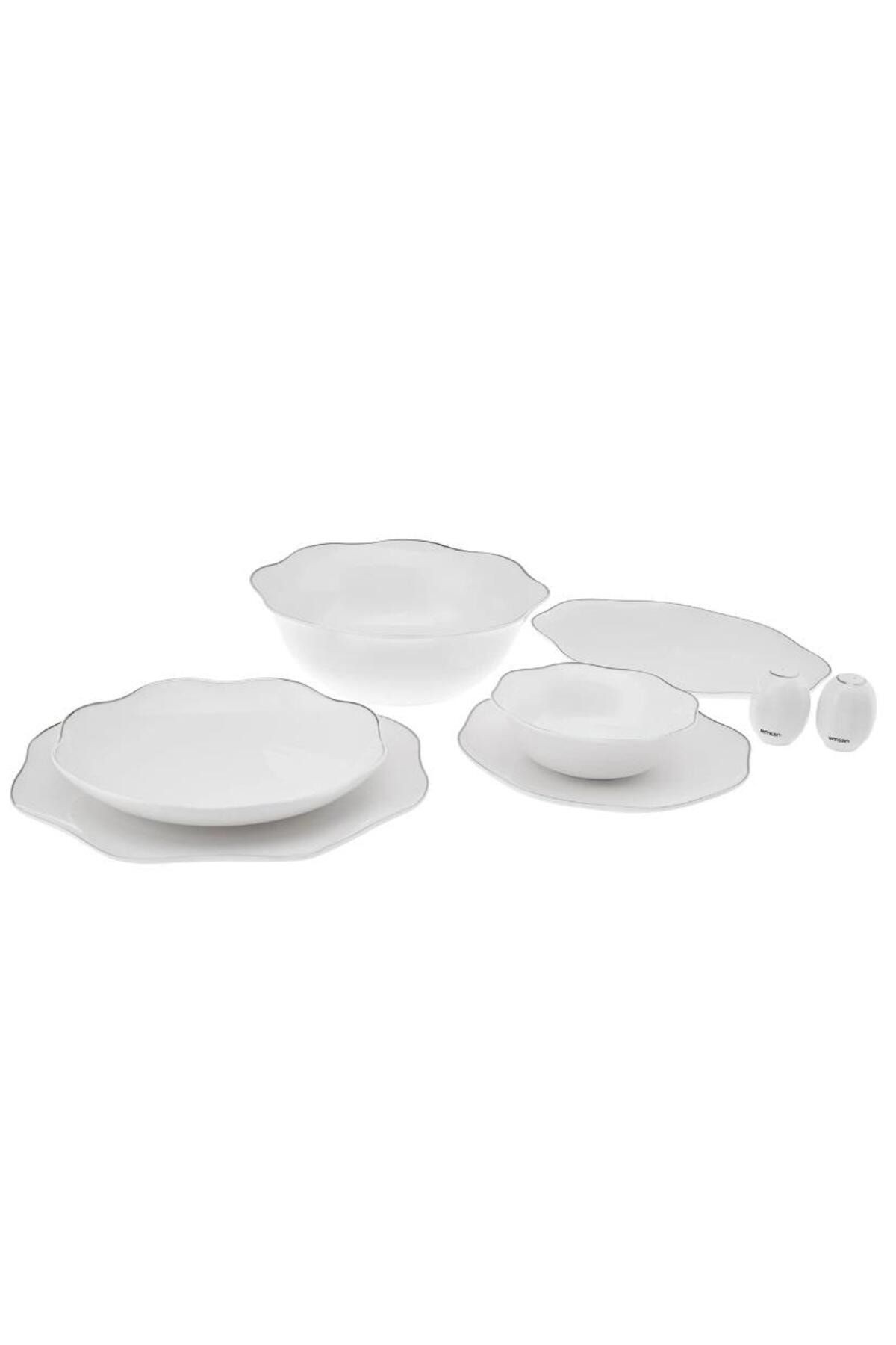 Yemek Takımı 53 Parça Fıne Bone Fd Lotus Platin