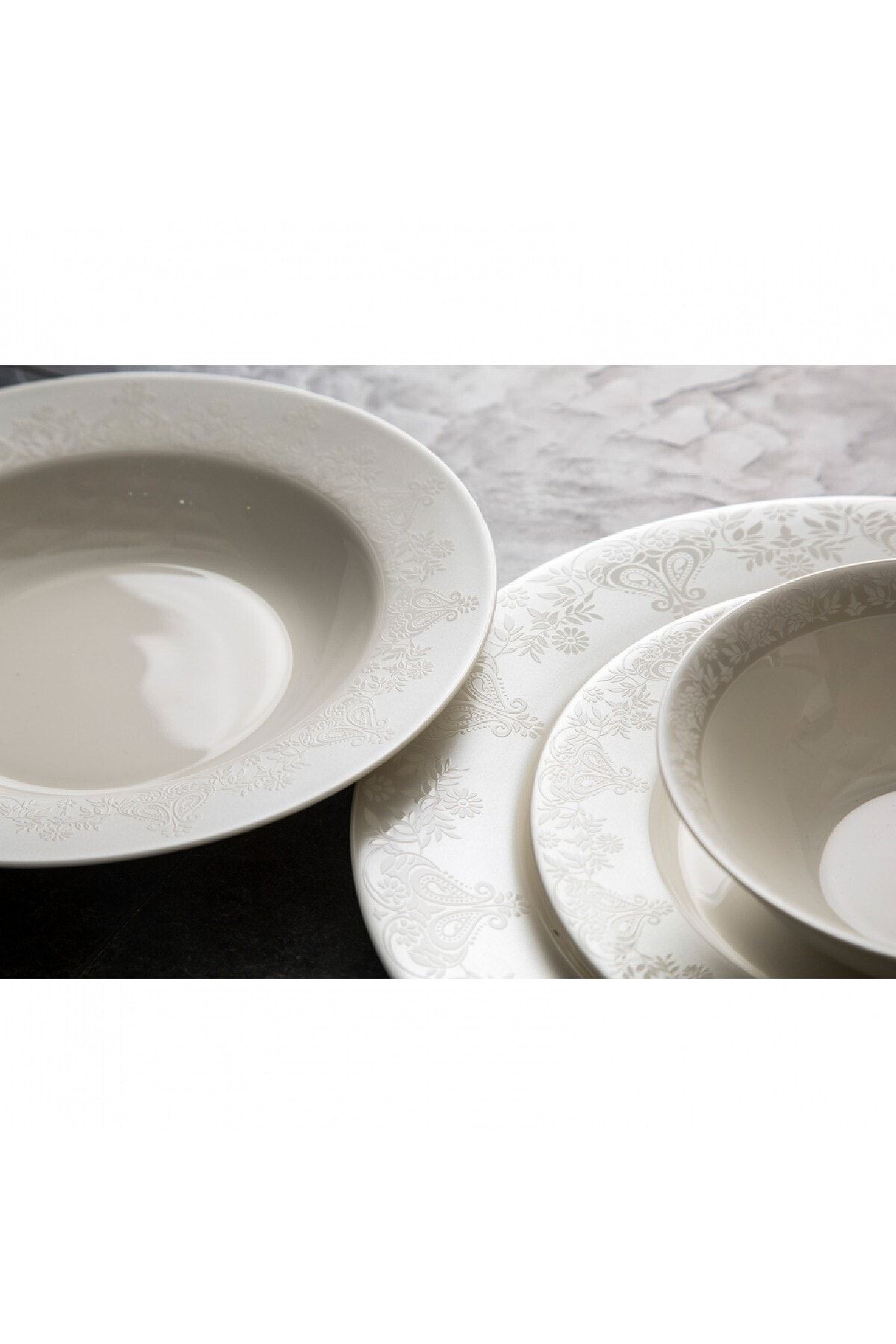 New Bone Yeni Anderson 60 Parça 12 Kişilik Yemek Takımı